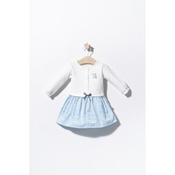 Rochita pentru fetite Cats, Tongs baby (Culoare: Albastru, Marime: 18-24 Luni)