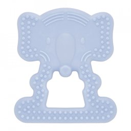 Jucarie dentitie BabyJem Elefant (Culoare: Bleu)
