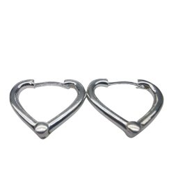 Cercei Damă din Argint 925, Jolie Silver, Model Inimă Contur, Design Elegant și Delicat, Greutate 3.5 g, Argintiu