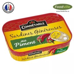 Connetable conserva sardine Generoase picante in ulei vegetal 140 g