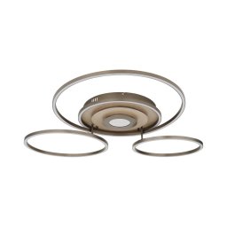 Globo 67824-60G - Plafonieră LED dimerizabilă MILES 60W/230V 80,8x99,2 cm maro+telecomandă