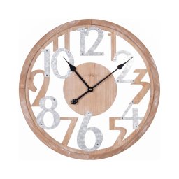 Ceas de perete 1xAA, diametru 60 cm, bej/alb
