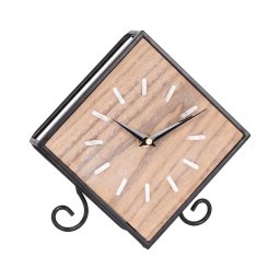 Ceas de perete 1xAA 21,5x22 cm bej/negru