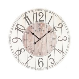 Ceas de perete 1xAA Ø 58,2 cm alb/bej