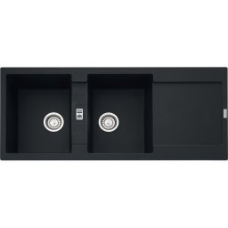 114.0630.884 Chiuveta bucatarie Franke Maris MRG 621 cu doua cuve, 1160x500mm, fragranite, Matte Black