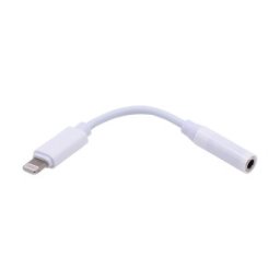 Cablu Adaptor Audio iPhone Lightning Tata 8 pini - Jack 3.5mm Mama, 10cm Well