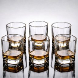 Set 6 Pahare whiskey Small Square