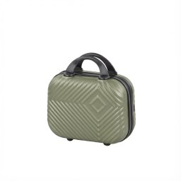 Geanta cosmetica rigida Leziter TraveLux Pro 10L verde masliniu