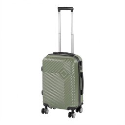 Valiza de cabina Leziter TraveLux Pro ABS cu roti detasabile, verde ulei