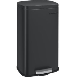 Cos de gunoi metalic SONGMICS 30L cu pedala si capac soft-close, negru