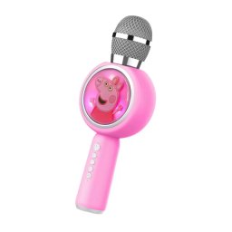 Microfon OCEANIA TRADING LTD Popsing Led Light up Wireless Karaoke Peppa Pig Roz