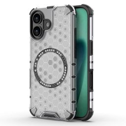 Husa de protectie Techsuit HoneyComb Shield MagSafe compatibil cu iPhone 17, Alb