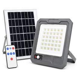 Proiector solar LED COBA CB T107 putere 1000W panou solar separat senzor de miscare telecomanda