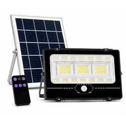 Proiector solar LED COBA CB T305 putere 200W panou solar separat senzor de miscare Telecomanda