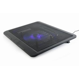 Cooler Laptop Stand pentru notebook de 15", ventilator 12cm, LED, Negru