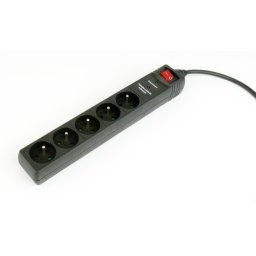 Prelungitor Gembird SPF5-C-10 surge protector Black 5 AC outlet(s) 250 V 3 m
