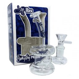 Dogg Lbs SWED Bong din sticla plante/ulei cu apa 14cm (USA)