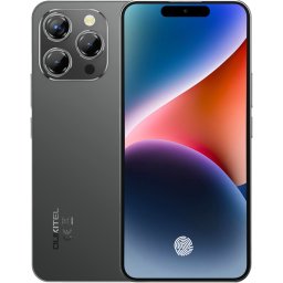 Telefon Oukitel P1, 4G, 6.7 AMOLED 120Hz, Helio G99, 8GB RAM, 256GB, NFC, Android 15, Black