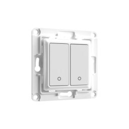 Shelly Wall Switch 2 button pentru relee – alb