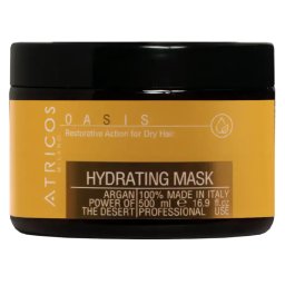 Mască pentru Păr Uscat si Deteriorat cu Ulei de Argan Atricos Oasis, 500 ml