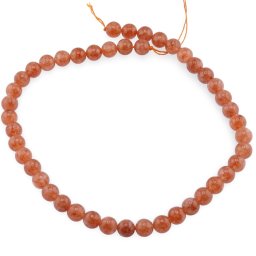 Sirag Cuart orange sfere 8mm, 38cm