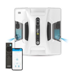 RESIGILAT: HOBOT 2S - Robot curățare geamuri cu 2 pulverizatoare, Aplicație mobilă, UPS încorporat, Voce Creativă, Memento