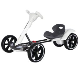Kart Electric Pliabil Pentru Copii, 6V, 3-7 Ani, Alb