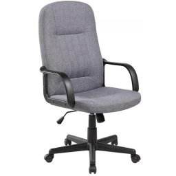 Scaun de birou, brate plastic, rotile, stofa, Office Products Malta - gri