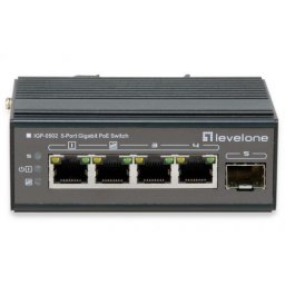 Switch Comutator IGP-0502, 4 porturi, PoE, Negru