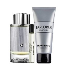 Set Montblanc Explorer Platinum Barbati Apa de parfum 100 ml + Apa de parfum 7.5 ml + Gel de dus 100 ml
