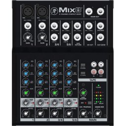 Microfon MACKIE Mix8, mixer (black)