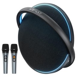 Boxa portabila Wireless cu 2 Microfoane si Lumini RGB Acefast K5 Max Acefast K5 Max Negru