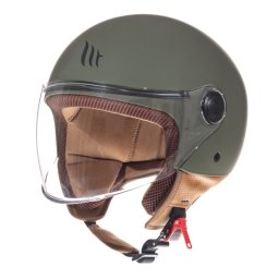 Casca MT Helmets Street S - Open face, verde mat, ECE 22.06