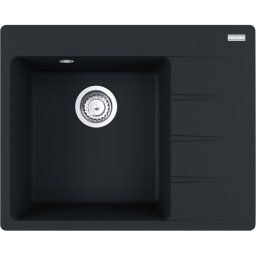 114.0633.131 Chiuveta bucatarie Franke Centro CNG 611/211-62 DR, picurator dreapta, 62x50cm, fragranite, Matte Black