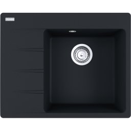 114.0633.124 Chiuveta bucatarie Franke Centro CNG 611/211-62 ST, picurator stanga, 62x50cm, fragranite, Matte Black