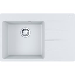 114.0633.144 Chiuveta bucatarie Franke Centro CNG 611/211-78 DR, picurator dreapta, 78x50cm, fragranite, Bianco