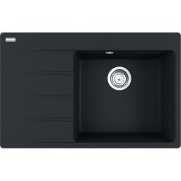 114.0633.138 Chiuveta bucatarie Franke Centro CNG 611/211-78 ST, picurator stanga, 78x50cm, fragranite, Matte Black