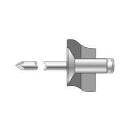 Set 250 x Pop-nituri Cap Tesit 120 Inox A2inox A2-4.8 X 16