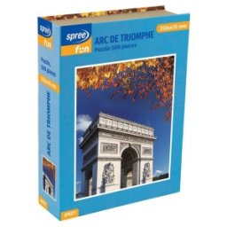 Puzzle 350 x 470 mm, 500 Piese, Arc de Triomphe, Multicolor