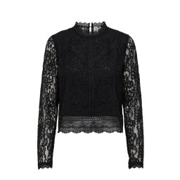 ONLY Top Onlnew Karo Lace 15276400 C-N10 black