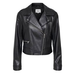 ONLY Geacă Onlcarmen Faux Leather Biker 15361396 C-N10 black