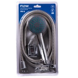 Set cap de dus Flow FPDF-1C cu furtun inox 150 cm, crom