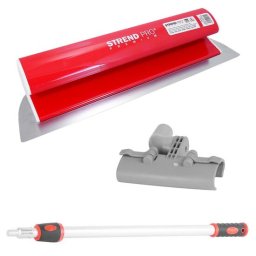 Set gletiera profesionala inox 100 cm cu maner telescopic, Strend Pro