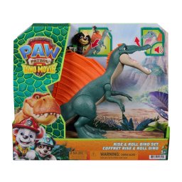 Set de joaca Paw Patrol Dino Rise & Roll cu Rex si Spinozaur interactiv