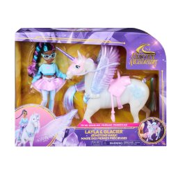 Set Unicorn Academy Layla si unicornul Glacier interactiv, cu lumini