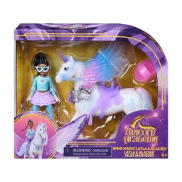 Set Unicorn Academy Layla si unicornul Glacier cu magia aripilor