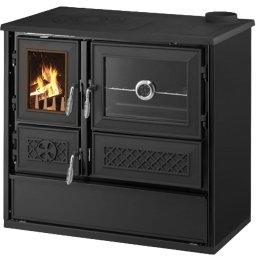 Soba de gatit BELLA 9 kW, evacuare dreapta, negru, 870x510x810 mm