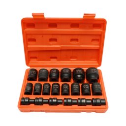Trusa chei tubulare de impact scurte 8-32 mm, 1/2 inch, 20 piese, Breckner
