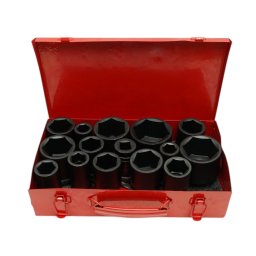 Trusa chei tubulare de impact lungi pentru camion 3/4 inch Cr-Mo, 15 piese
