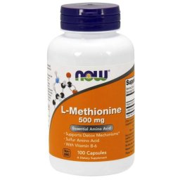 NOW Foods L-Metionină 500 mg 100 caps.